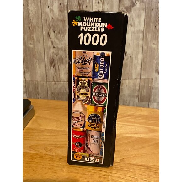 White Mountain Beer Cans 1000 Piece Jigsaw Puzzle No. 1130T - Picture 2 of 6